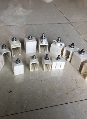 起重机行车H型单极滑触线吊架200A/250A/320A/500A白色吊线夹卡子
