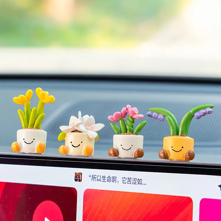 汽车摆件台车内屏幕饰品电脑装饰车载车上小摆件可爱女