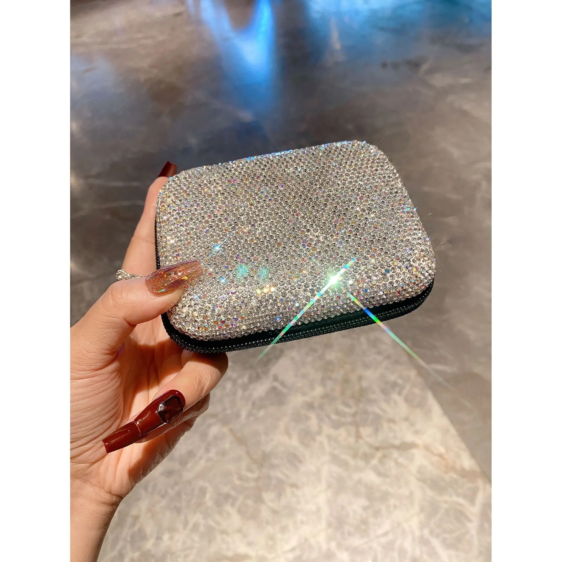 多功能收纳包高档 镶钻数码电子配件热卖工厂直销