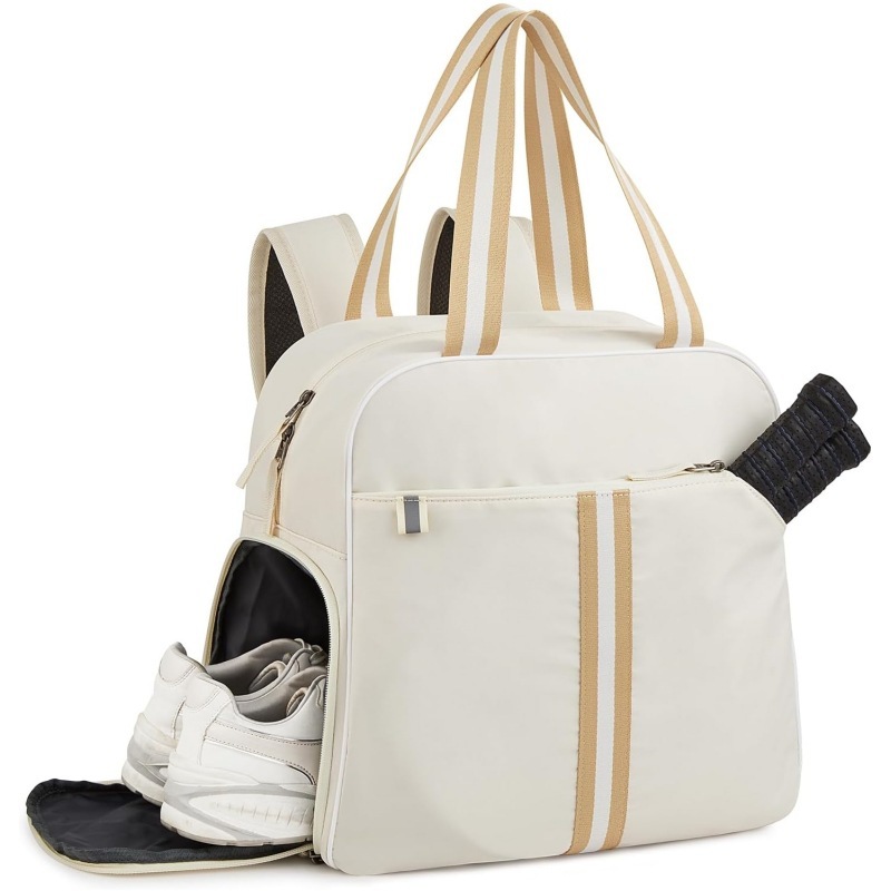 现货时尚潜水料防水男女干湿分离运动包健身包匹克球包网球拍包