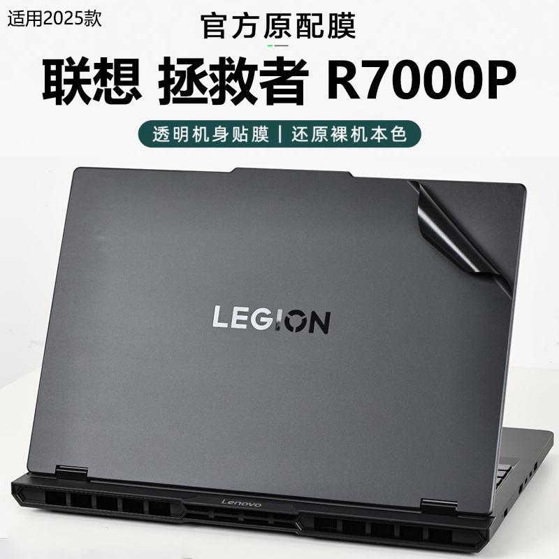 适用2025款联想拯救者R7000P外壳保护膜Y7000P电脑贴纸16英寸高清专用膜透明机身防刮钢化膜Y9000P防刮屏幕膜