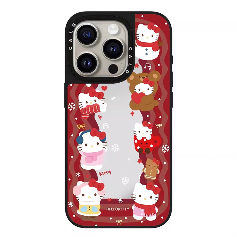 CALG红色波浪Kitty猫适用苹果手机壳iphone11 12 13 14 15 16 17promax新款外壳高级感小众磁吸2025网红爆款,3C数码配件,手机保护套/壳,淘宝优惠券,粉丝福利购,淘宝优惠卷
