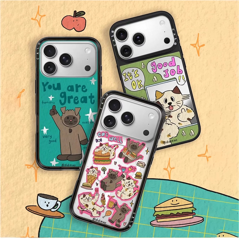 CALG迪迪暹罗猫三花猫适用苹果手机壳iphone11 12 13 14 15 16 17promax新款外壳高级感小众磁吸2025网红爆款