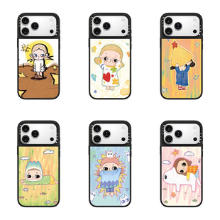 CALG奈良美智涂鸦女孩适用苹果手机壳iphone11 12 13 14 15 16 17promax新款外壳高级感小众磁吸2025网红爆款