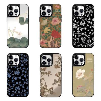 CASE韩国小碎花牡丹第二弹苹果手机壳iphone11 12 13 14 15 16 17promax新款外壳高级感小众磁吸2025网红爆款