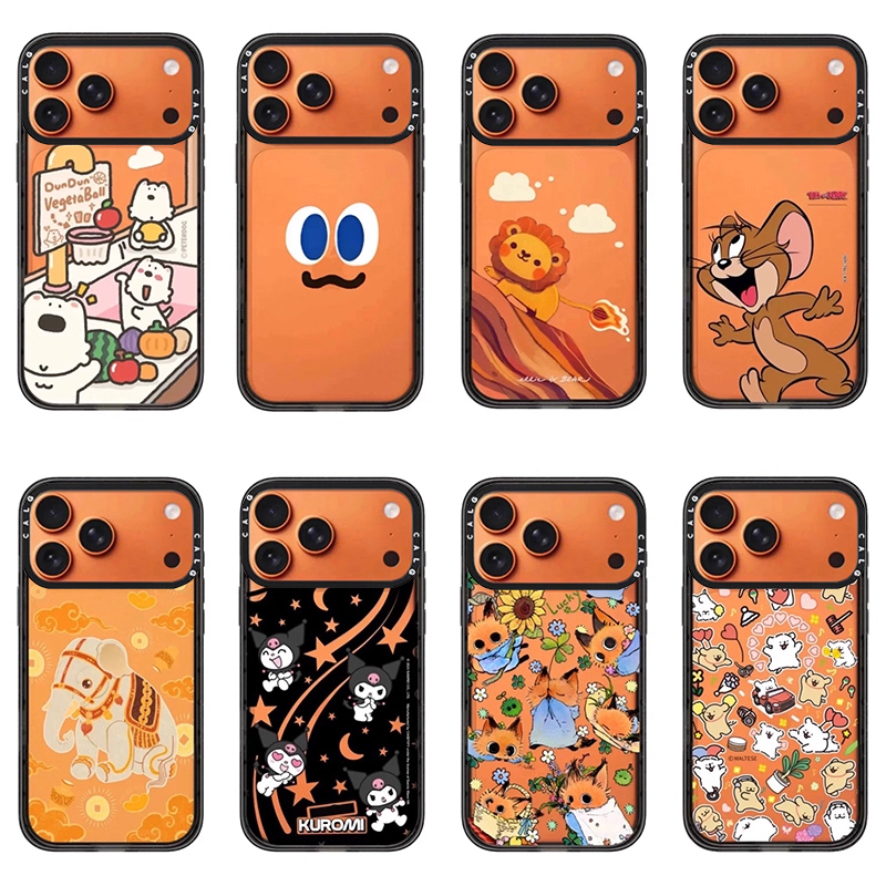 CALG卡通可爱星宇橙色适用苹果手机壳iphone11 12 13 14 15 16 17promax新款外壳高级感小众磁吸2025网红爆款