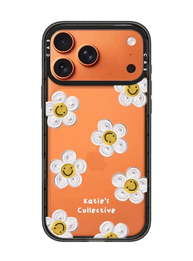 CAS艺术家可爱笑脸雏菊苹果手机壳iphone11 12 13 14 15 16 17promax新款外壳高级感小众磁吸2025网红爆款