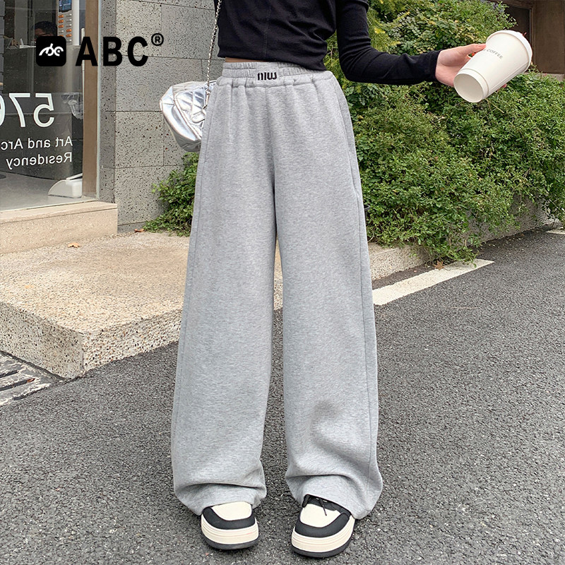 ABC女童春秋卫裤2026新款儿童休闲裤中大童直筒裤女孩洋气运动裤,童装/婴儿装/亲子装,运动裤卫裤,淘宝优惠券,粉丝福利购,淘宝优惠卷