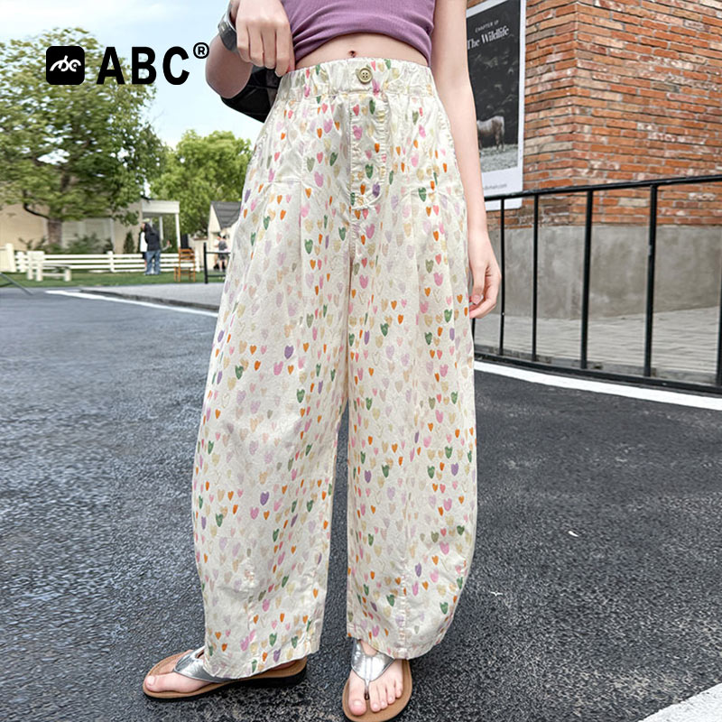 ABC女童夏季防蚊弯刀九分裤