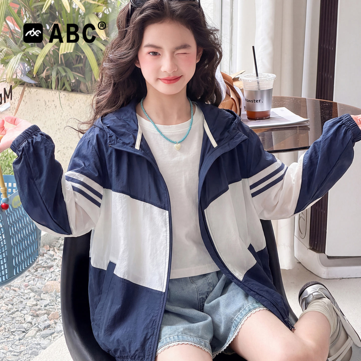 ABC女童夏季轻薄透气防晒衣