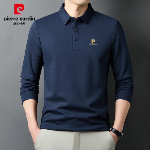 皮尔卡丹莫代尔羊毛男士Polo衫