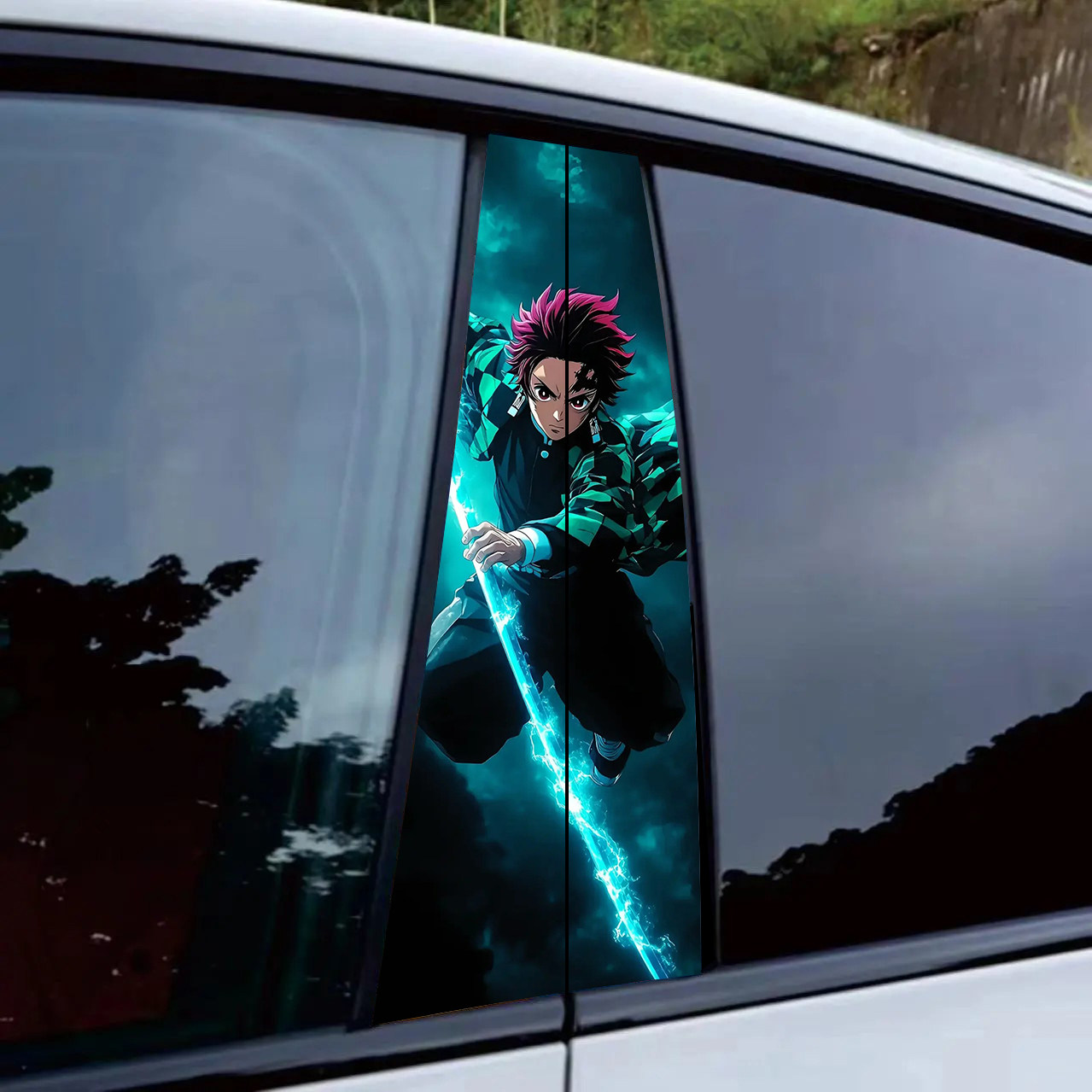 鬼灭之刃动漫汽车中柱贴纸车窗个性创意贴装饰贴画B柱防划痕车贴,汽车用品/电子/清洗/改装,汽车装饰贴/反光贴,淘宝优惠券,粉丝福利购,淘宝优惠卷