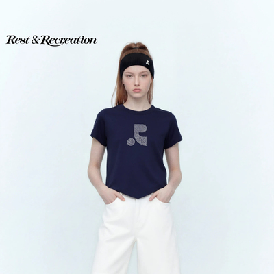 RR官方经典烫钻logo短袖T恤