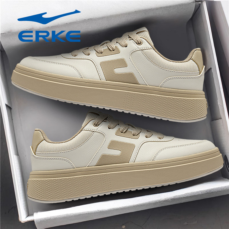 鸿星尔克男鞋2026冬季新款软底低帮复古增高空军一号休闲运动板鞋,运动鞋new,板鞋,淘宝优惠券,粉丝福利购,淘宝优惠卷