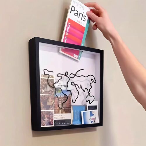 旅行票据收纳框门票储存盒旅行