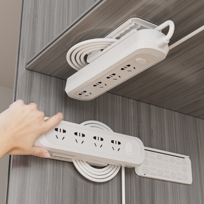 插排固定器插座插线板插板墙面