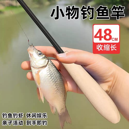 小物钓鱼竿溪流竿短节迷你微物