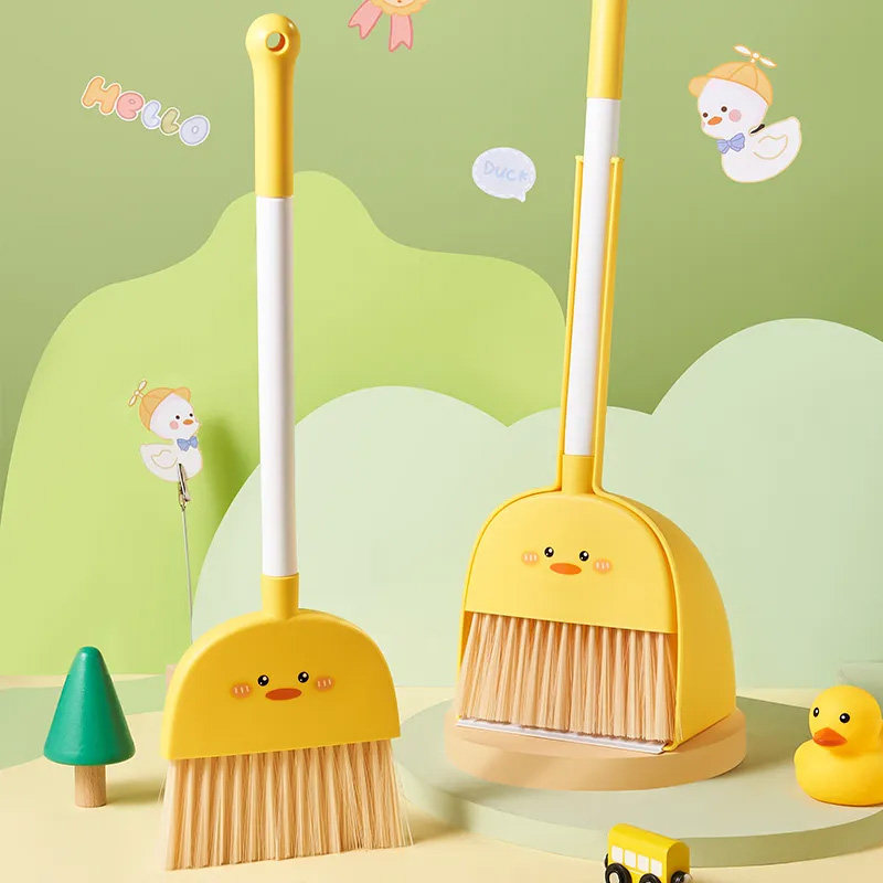 儿童扫把簸箕套装宝宝专用小扫把拖把三件套小孩迷你扫帚扫地玩具