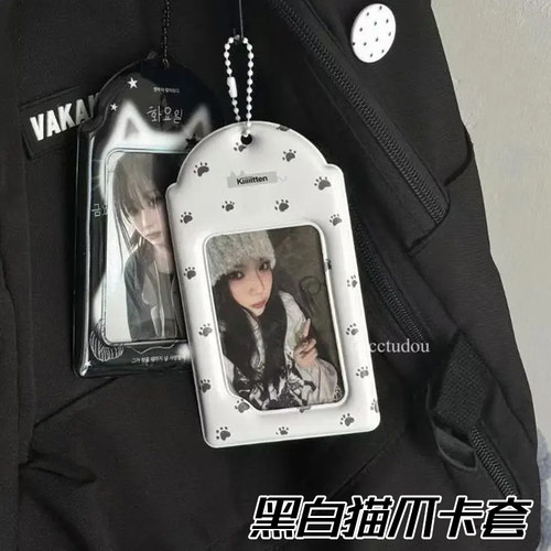 猫咪爪印卡套ins韩系PVC卡套可爱