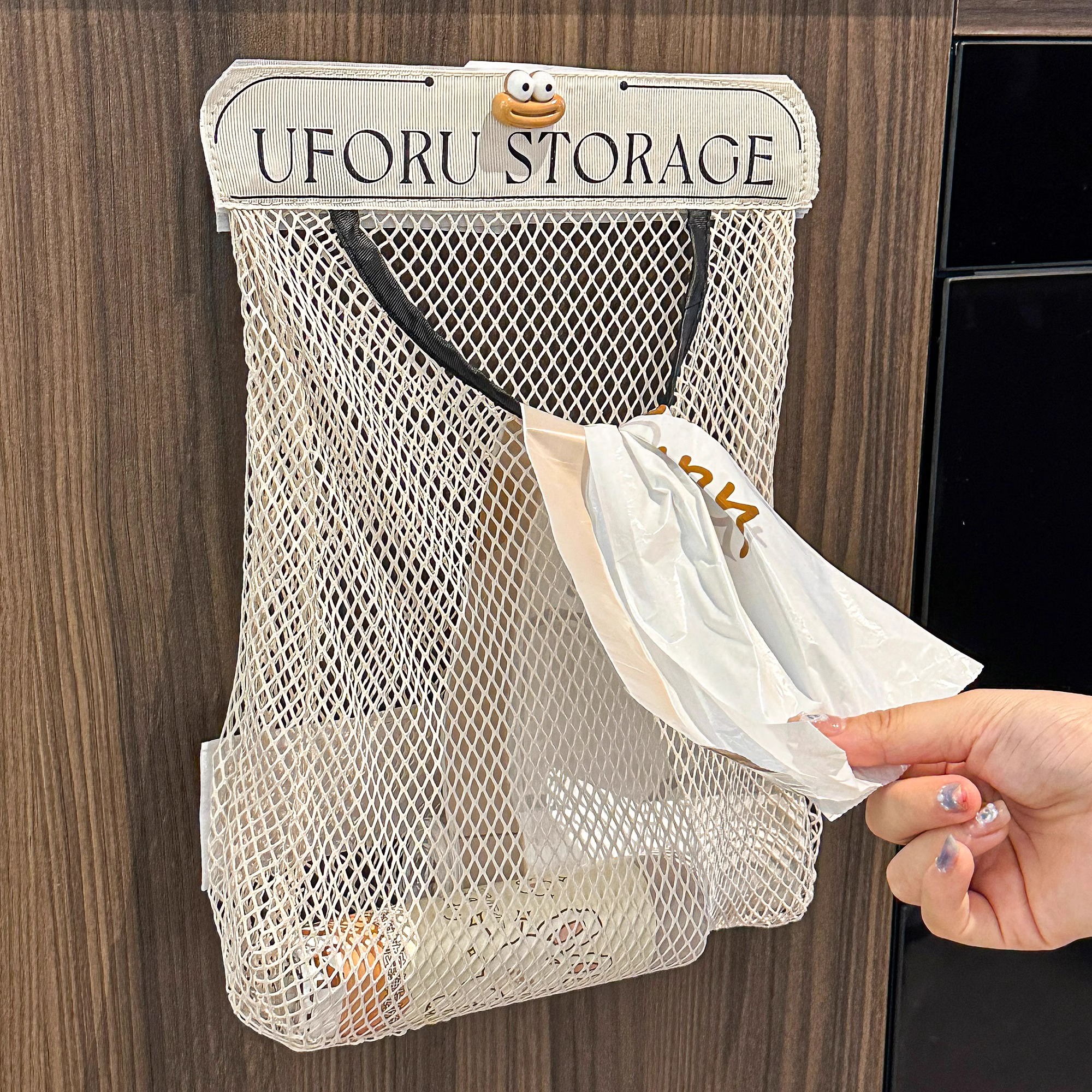 厨房垃圾袋收纳神器壁挂式大容量