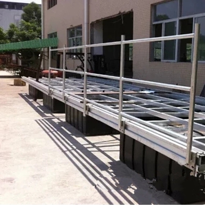 游艇码头工程设计建造浮桥  可铺木板浮箱码头  pe滚塑浮箱