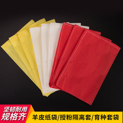 小麦玉米杂交袋子纸授粉隔离套育种套袋套袋羊皮纸袋缝制粘制