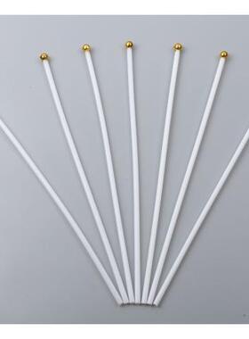 长度30 40 60cm白色塑料手摇旗杆手挥旗杆子小国旗杆塑料木杆竹竿