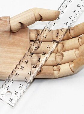 30厘米丁字尺绘图设计尺直尺90度制图T字尺子公分英寸建筑直角平