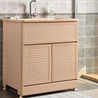 合水洗手水池浴室洗衣体阳台带家用衣柜柜洗手台搓板浴室柜洗衣盆