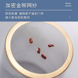 防蚊门帘全磁条魔术贴夏季 金刚款 纱门家用磁吸免打孔大门纱窗沙门