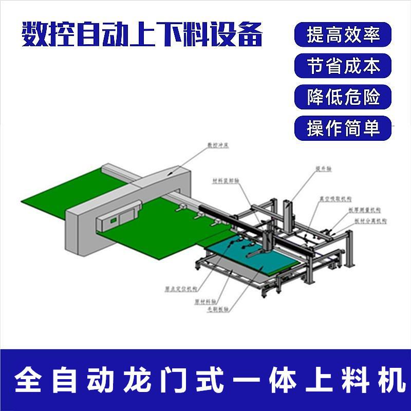 激光切割机数控全自动上下料机真空吸不锈钢板铝板石材龙门式吊具