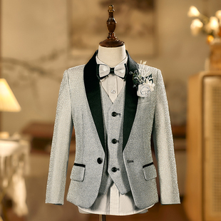 男童小西服正装儿童西装主持人小学生钢琴演奏服诗朗诵演出服帅气