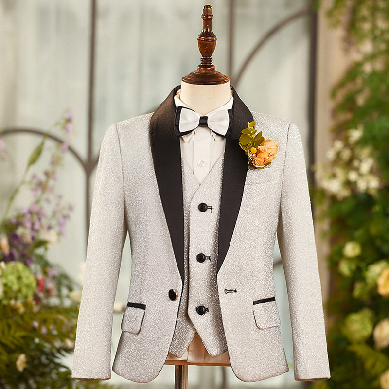 男童礼服银色亮丝儿童西装套装学校主持服青少年正装钢琴演出服装,童装/婴儿装/亲子装,西服/小西装,淘宝优惠券,粉丝福利购,淘宝优惠卷
