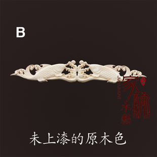 東陽(yáng)木雕實(shí)木雕刻中式 飾貼花仿古背景 龍鳳呈祥神臺(tái)佛龕工藝品P裝