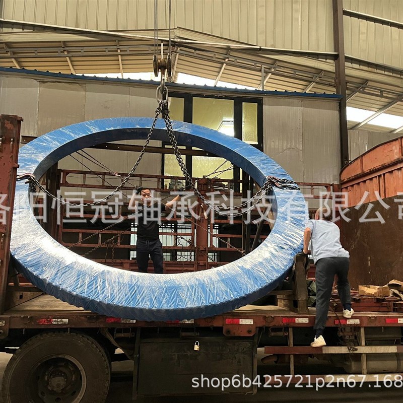 洛阳回转支承转盘轴承连铸机用回转支承回转大轴承实体.工厂支持