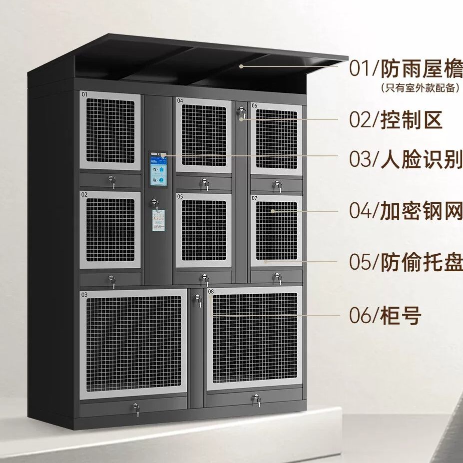 智能宠物柜商场超市宠物寄存笼景区人脸识别寄存宠物存放图片