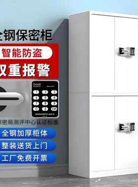 办公室指纹保密柜电子密码锁文件柜铁皮矮柜保险储物柜资料档案柜