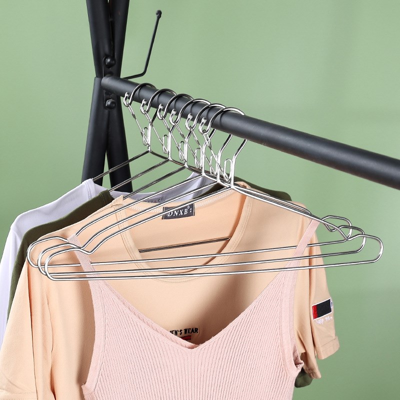 特粗防风衣e架家用晾衣架不锈钢用挂钩晒固定扣防掉卡扣室外防吹