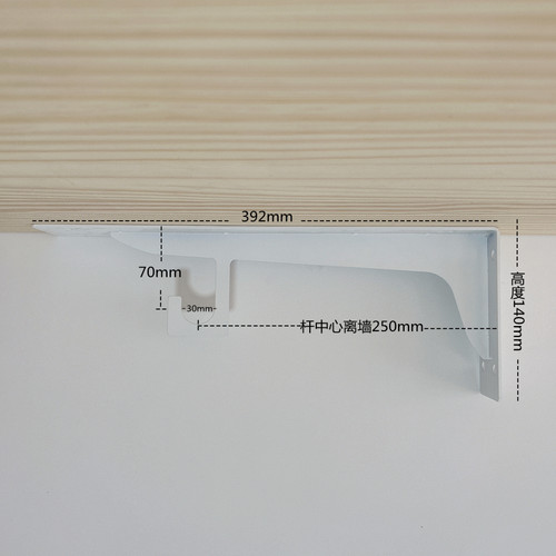 衣帽间一体支架挂衣杆支架壁x挂铁架子衣柜木板衣杆托砌墙衣柜五