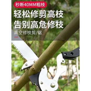 园林高枝剪伸缩高空剪修剪树枝剪刀枝剪果树加长S锯树神器修枝工