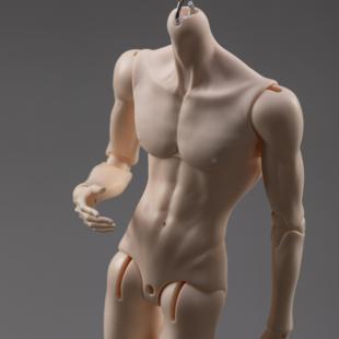 DollZone薄肌特四男体47CM素体BJD娃娃4分男体通贩DZ配体官方正版