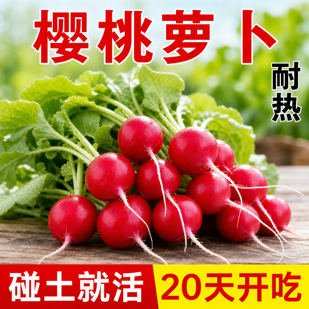 樱桃萝卜种子四季盆栽