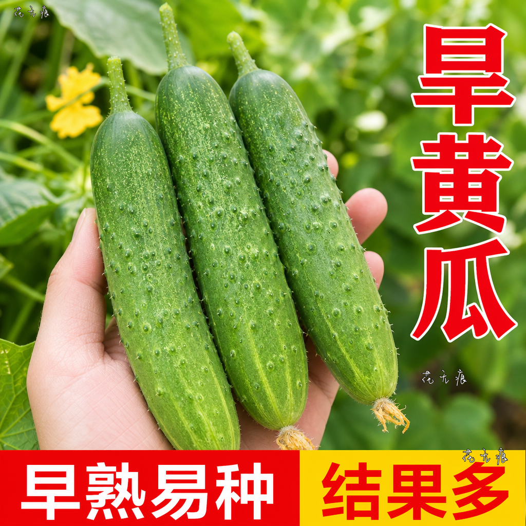 水果黄瓜种子摘不败阳台盆栽高产早熟四季播种小黄瓜种籽春季家庭