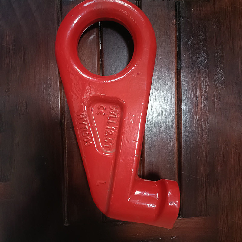 集装箱钩子挂钩索具45度直角转脖钩负荷12.5吨专用钩合金钢吊车