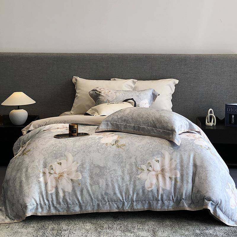 超细旦天丝磨毛丨秋冬热力暖感S100热淇淋四件套绵润油画感敏感肌