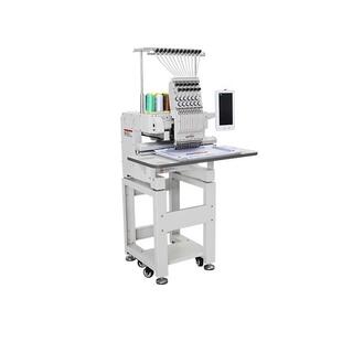 启鸿平绣帽绣成衣绣12针9针多功能智能迷你单头电脑绣花机工厂促