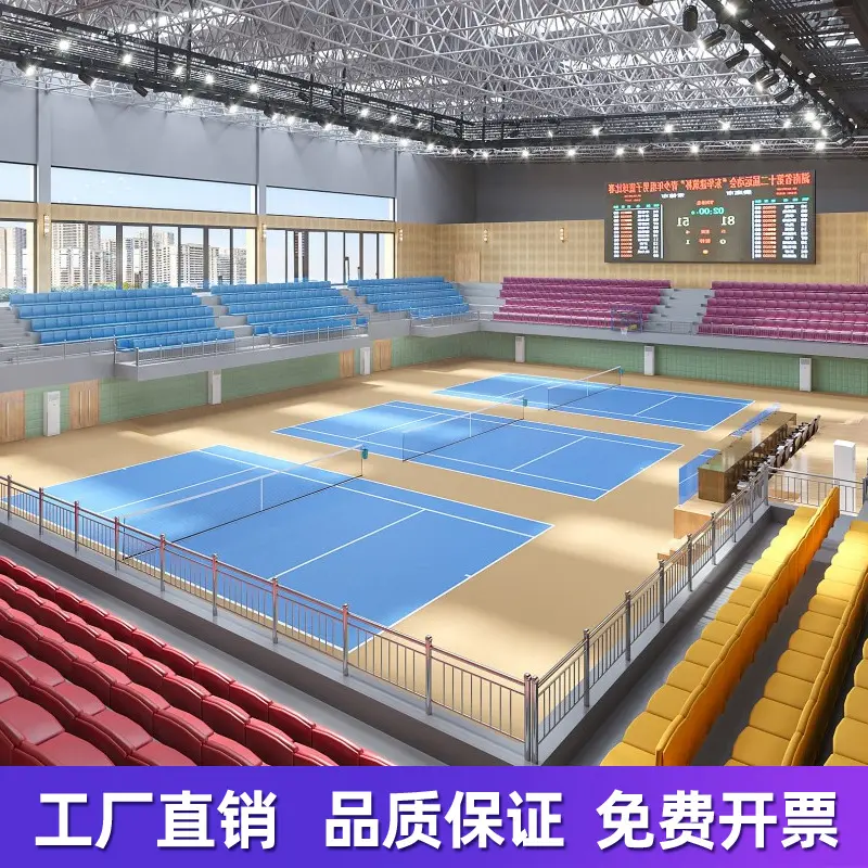 健身房地胶全细力量区地垫减震隔音专用私教地胶训练pv塑胶地板