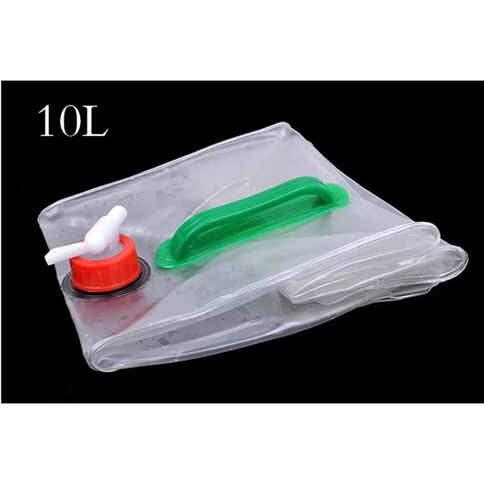 户外10l折叠水袋式大容量盛水容器水壶塑料水桶野营装备用品