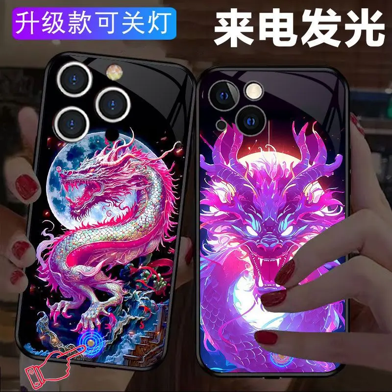 适用日系15pro发光15promax时尚13proins风