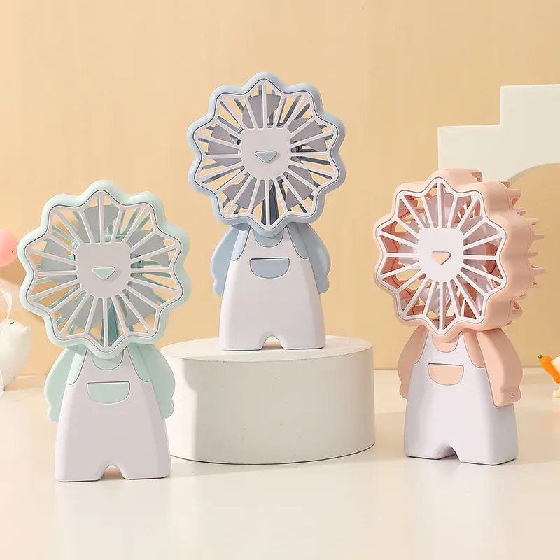 萌口袋小风扇卡通萌宠手持小风扇usb充电式小风扇